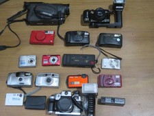 enorme lotto collezione di MACCHINA FOTOGRAFICA VINTAGE rullino digitale epoca