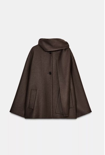 Zara cappotto lana giacca con - lana,