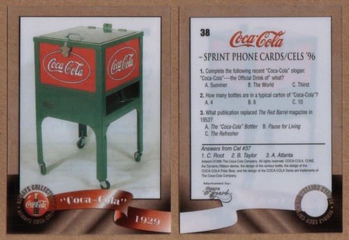 Coca cola 1996 cel 1929 - 1996,