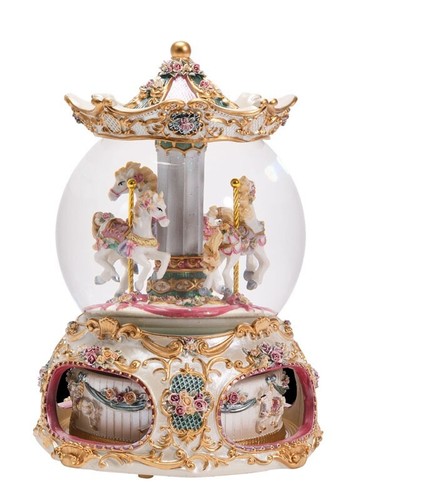 Carillon giostra resina con - in,