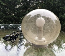 LAMPADA DA TAVOLO IN VETRO PULEGOSO DESIGN ANNI 70 VINTAGE MURANO GLASS