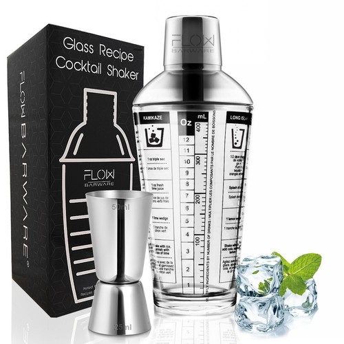 Flow shaker cocktail in - shaker,