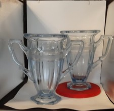 Coppia vasi antichi in vetro -