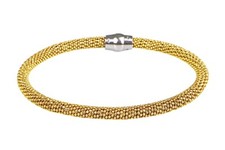 Bracciale in argento chiusura magnetica rodiato placcato oro giallo rosa rutenio