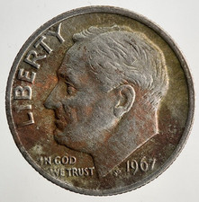 1967 US USA Roosevelt One Dime