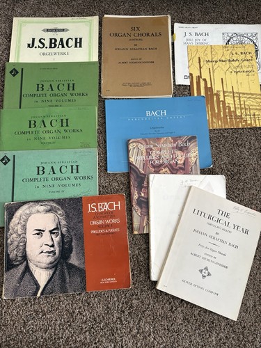 Lotto vintage bach organo - bach,