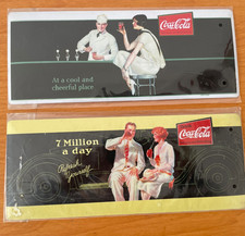 COCA COLA  2 TARGHE  CM 27 X