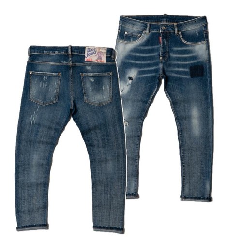 Jeans uomo dsquared cotone - jeans,