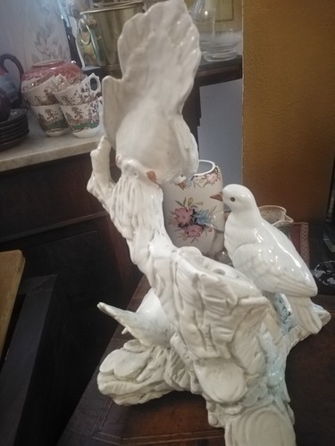 Statua ceramica colombe - statua,