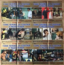 THE FANTASTIC ARGOMAN 1967 ITALIAN SET OF 8 PHOTOBUSTAS & 1-SHEET NEAR MINT