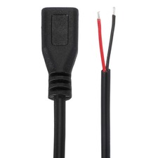 0.3M/1Ft Female Micro USB