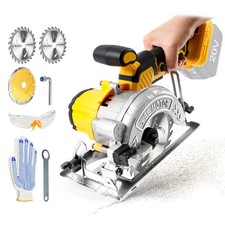 Sega circolare senza fili per Dewalt batteria da 18 V, 6200 giri/min, (b2Y)