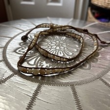 CHAN LUU GRADUATED BEADS WRAP BRACELET