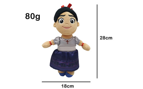 28cm peluche encanto - encanto, mirabel