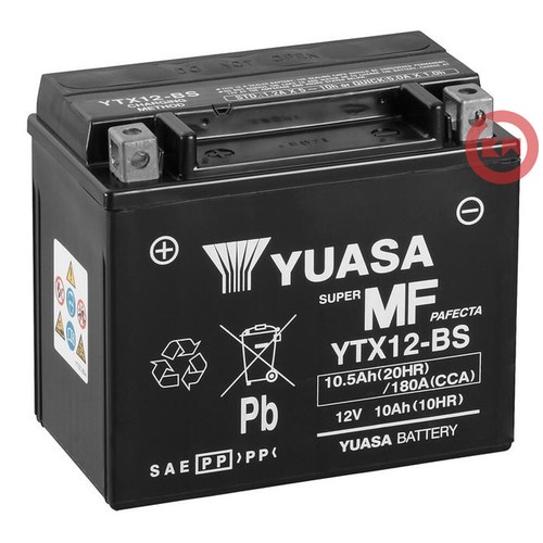 Batteria yuasa ytx12 12v - ytx12-bs,