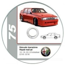 Alfa Romeo 75  manuale officina - repair manual su cd