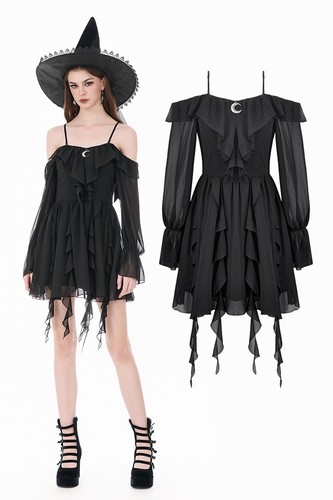 Abito lungo strega dark - abito,