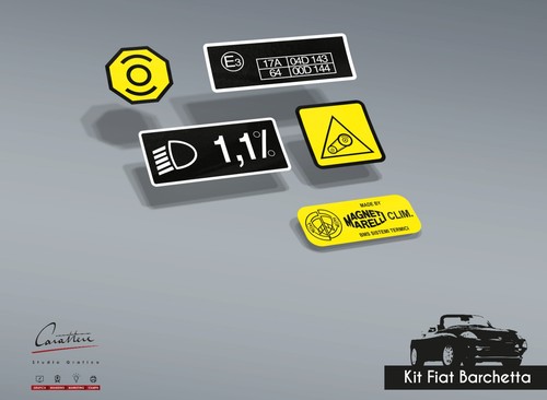 Kit adesivi fiat barchetta - adesivi, dal
