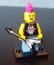 Lego minifigures - punk rocker - serie 4 - 8804 - completa - perfette condizioni