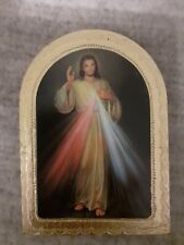 Quadro tavoletta Gesù Misericordioso 12x8,5cm