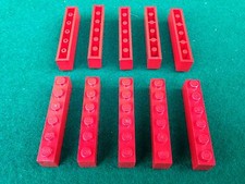 LEGO (3009) 1x6 - ROSSO ROT RED , 10 Mattoncini Brick Basic Steine