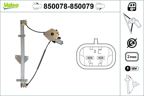 Alzacristallo valeo 850078 - valeo,