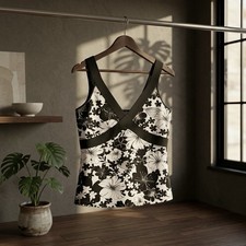Top, canotta, XS/S, stampa