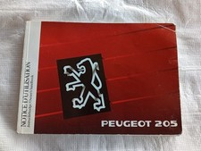 Peugeot 205 1.6 1.9 GTI Entretien Instructieboekje Owner's Manual Handbook 1990