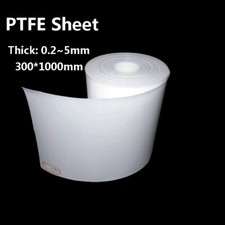 Rotolo di fogli in PTFE piastra plastica flessibile spessore 0,2/0,3/0,4/0,5/0,6/0,8/1/2/3/4/5 mm