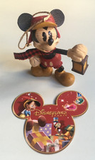 DISNEY Addobbo Natalizio TOPOLINO in Legno da appendere Ornamento Albero Natale