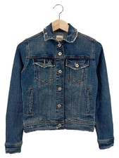 Zara Giacca di Jeans Donna Blu