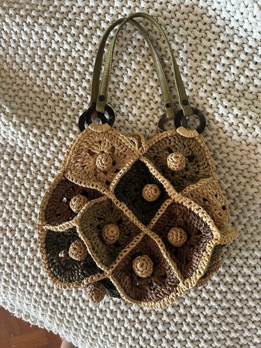 Sac main tissu cuir - et,