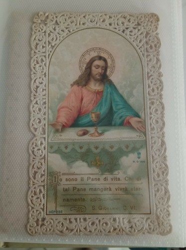 Antico santino merlettato - merlettato, s