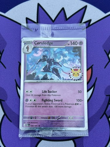 Pokemon center ceruledge promo - pokemon,