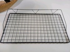 Antico vassoio asciugatrice FRANCESE metallo zincato filo ondulato PASTICCERIA PANETTERIA
