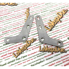 COPPIA Piastre staffe ACCIAIO supporto specchio parabrezza cupolino per VESPA N 