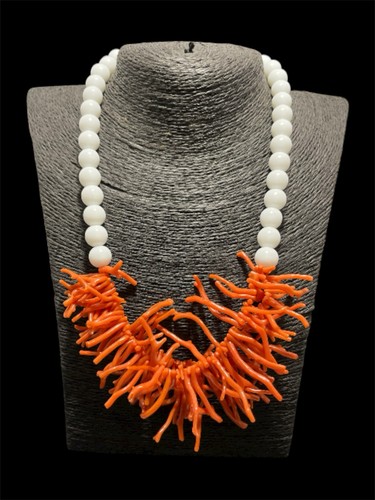 Collana corallo - collana, in