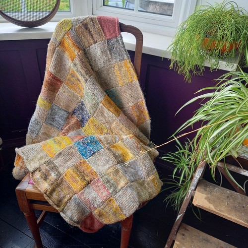 Coperta patchwork lana
