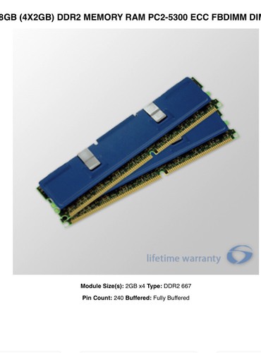Ram server ecc sua - ecc, ddr2