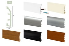 Zoccolino battiscopa pvc cavo - zoccolino,