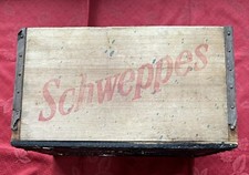 SCHWEPPES , ANTICA CASSA IN LEGNO.