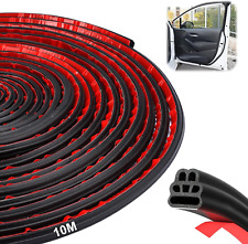 Guarnizione Portiera Auto, 6 Fori Universale Guarnizioni in Gomma, Impermeabile 