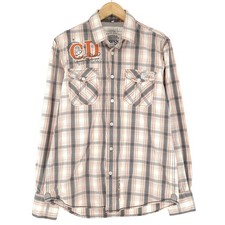 Camicia Vintage Camp David A Quadri In Flanella Di Cotone Oc4 Taglia M
