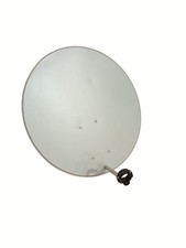 Parabola satellitare OVALE 80X73 cm con supporto di fissaggio.
