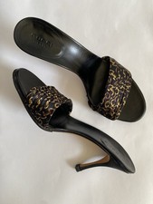 Gucci sandali con tacco nero