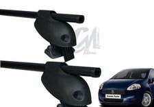41089 BARRE PORTATUTTO COMPLETE CAM NERE FIAT GRANDE PUNTO 5p DAL 2005 AL 2012 