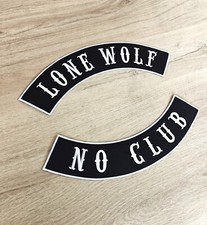 Patch dorsal LONE WOLF / NO