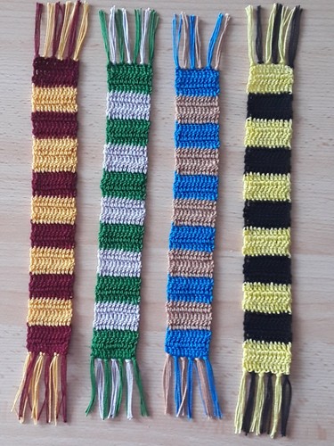 Wizard school scarf - wizard, crochet