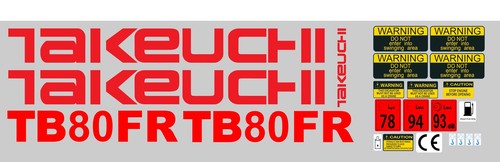 Takeuchi tb80fr mini - takeuchi,