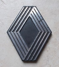 Ancien insigne emblème RENAULT mascotte plaque badge voiture plastique vintage